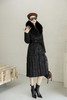 SZ6R26_漆黑色_羽绒服_冬季_领提花收腰系带中长款_高级女装_BERNIEELEN 伯妮斯茵 商品缩略图1