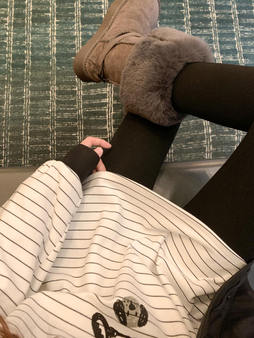 <曾小咸推荐>现货秒杀 ！微信超特价！条纹小狗设计T恤 日常139.99 立减60 秒杀79.99！！黑色羽绒服 日常599.99 秒杀359.99！！ 商品图10