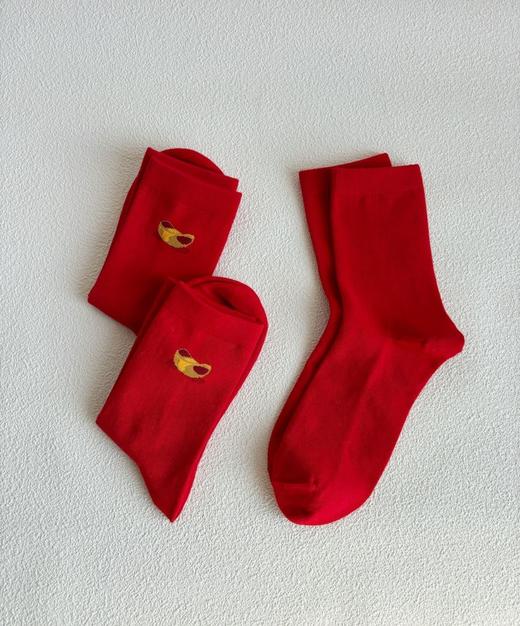 直发【发三双】爱M新年如意红袜子 “招财进宝”开启新年好运 商品图4