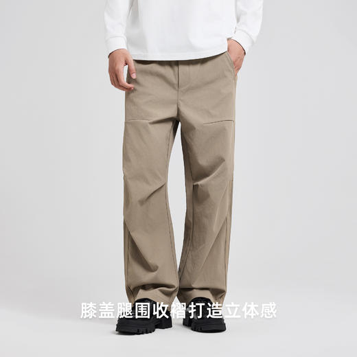 墨麦客男装工装伞兵裤男士2025秋季新款登山裤直筒宽松休闲长裤男 商品图3