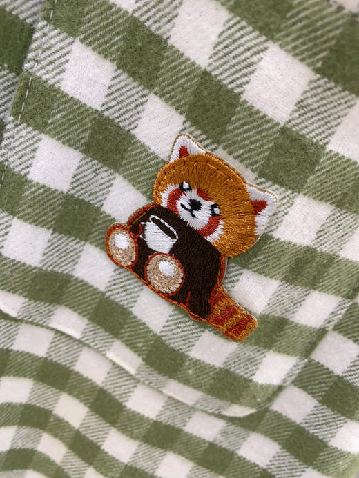 松植屋秋冬女款《动物会》加厚磨毛绒布长袖睡衣套装100%全棉绒布家居服 商品图5