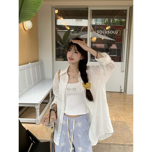 EKOOL衣库 烫钻蝴蝶结蕾丝花边吊带背心女夏季修身百搭显瘦上衣 商品图1