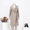 FOCALS福柯斯新款简约休闲羊毛双面呢经典长款大衣外套F2YDK758 商品缩略图3