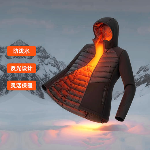 ASICS 亚瑟士 2025年女式跑步拼接羽绒连帽夹克 商品图0