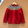 大童红色系费尔岛针织毛衣122306 商品缩略图1