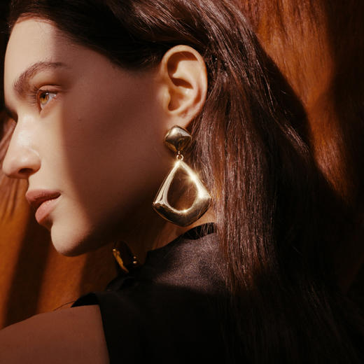 Mordern Art 现代艺术时期 | 菱镜金/银色耳环 商品图4