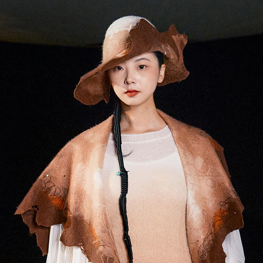 羊绒手工毛毡礼帽 大檐遮阳帽SJF95W643W 商品图0