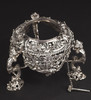 独角鹿西洋古董18世纪中期英国William Grundy银器制作工坊出品Chinoiserie中国风东方人物主题纯银精雕温水壶 商品缩略图6