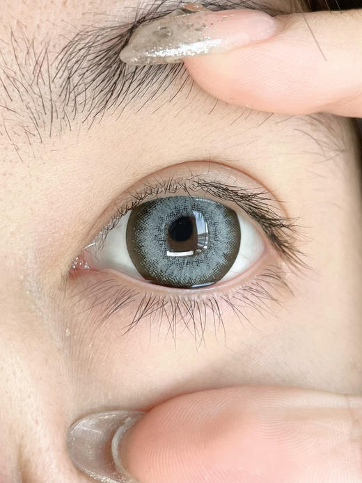 【新品半年抛】SUPERBIGCON-显色混血复古大直径美瞳-港式奶茶/复古黑灰-14.5mm-着色14.4mm【半年抛0-800度 无525/575】 商品图8