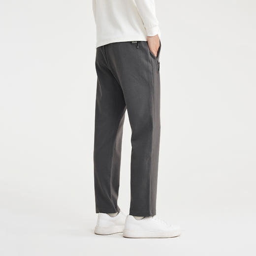 墨麦客男装2025年冬季新款弹力绒底混纺宽松直筒裤男士工装长裤男 商品图4