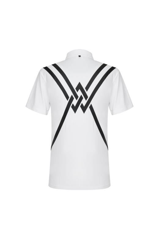 Anew家铆钉潮款印花男女同款情侣POLO衫，M221642-22 商品图1