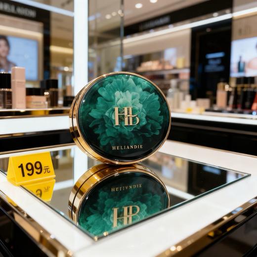 赫莲蝶二裂酵母抗皱持妆养肤隔离气垫霜 (正装12g+替换装12g) 商品图3