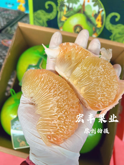 傣柚 口感清甜 果肉颗颗爆珠 水分很好 好剥皮 礼盒4个装配手提袋 商品图4