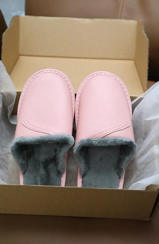 紧急清仓【进口头层牛皮拖鞋】男女款都有！纯手工制作！高奢定制皮胚耐磨柔软PVC底~好看又轻便，不仅保暖性好，还超级防滑WD 商品图4