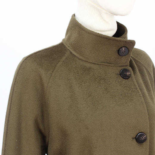 FOCALS新款时尚休闲廓形插肩袖羊毛山羊绒双面大衣外套FRRDK662GK 商品图4