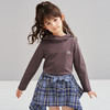 笛莎Deesha 2026春季女童简约时尚基础连帽长袖T恤 商品缩略图4