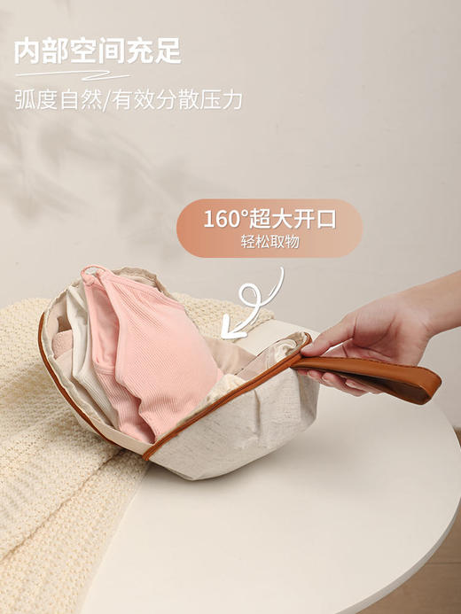 💥假期必备‼️白菜价💰19.9元🉐1个❗【天山棉麻贝壳三合一收纳包】✨出行必备收纳神器❗️敞口设计😛分类一目了然！高效轻松出行 😎告别行李凌乱！ 商品图5