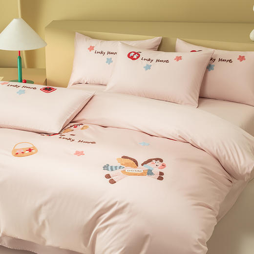 【品牌直发】加倍生活 A类100支全棉纯棉毛巾绣话四件套 马上有钱 马年限定系列 年货节焕新 商品图6