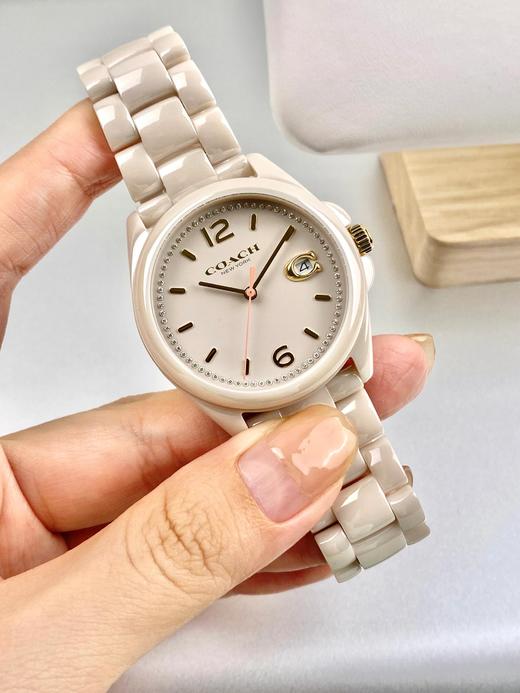 COACH蔻驰 GREYSON 腕表 石英机芯 陶瓷表带 商品图0