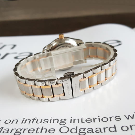 【95新】LONGINES 浪琴L2.257.5.89.7自动机械机芯日期显示29MM（女款）名匠系列精钢/18K玫瑰金231125NJS04 商品图6