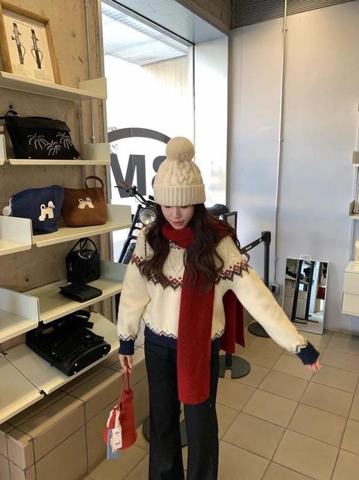 初雪童话【圣诞限定顶奢费尔岛毛衣】一眼贵的顶级羊毛纱线，如云雾般柔软高克重！重工厚实WD 商品图8