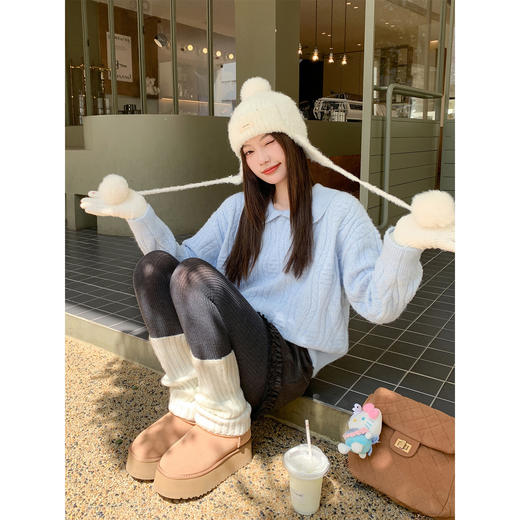 <曾小咸推荐>现货秒杀 ！微信超特价！韩系娃娃领毛衣 日常219.99 立减120 秒杀99.99！ 下摆花边短裙 秒杀69.99！！韩系立领羽绒服 日常509.99  秒杀299.99！ 商品图2