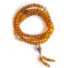 【天然正品】天然约7MM无杂裂108颗抚顺矿珀琥珀圆珠吊坠项链 64CM 011225JJ04 商品缩略图0