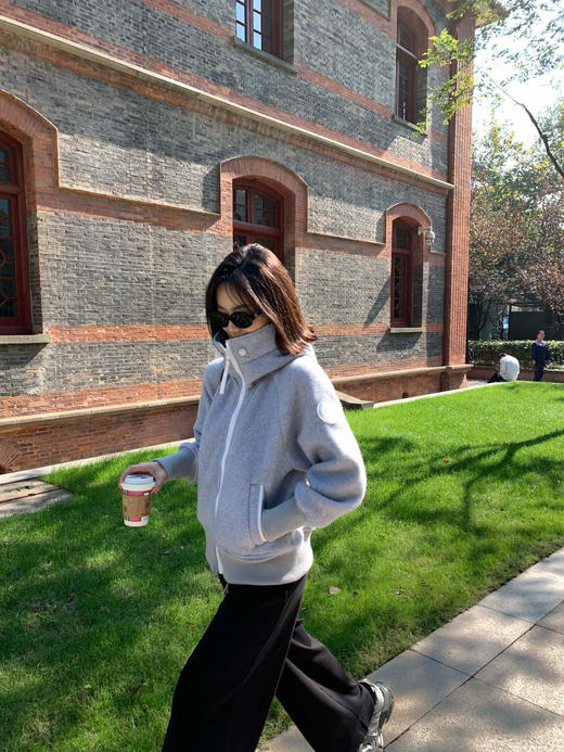 加拿大鹅家同款羊毛90新国标白鸭绒羽绒服飞行外套 商品图2