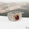 AU750收藏级白金豪镶钻镶天然宫廷风1.06克拉缅甸无烧绝地武士红色尖晶石戒指13号（皆取最大值） 231225HS60 商品缩略图2