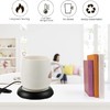 高品质 USB 创意水杯加热大杯垫 办公室适用保温垫 自动关闭功能 黑色 商品缩略图2