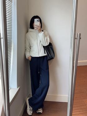 D508 女款 Lu家同款棉服，连帽外套 MF030