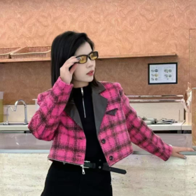 NC格子短版H型外套50915 冬季 250334268887