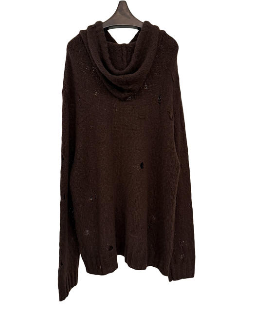 女款镂空宽松连帽针织衫毛衣zo 商品图1