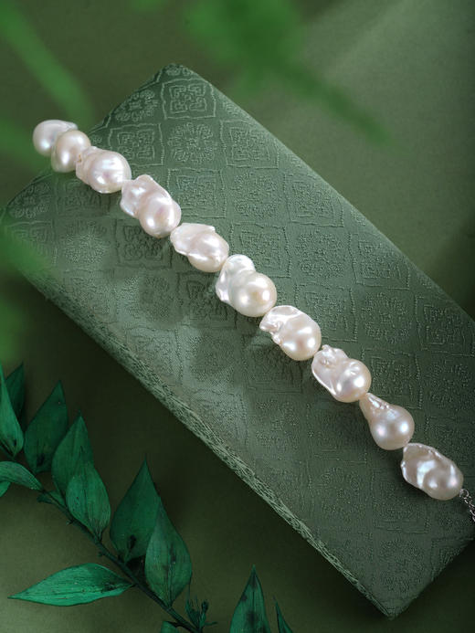 子佩集【幻澜凝雪】银S925珍珠AOYA奥雅手链【BLKSL001】14-18巴洛克珠2601 商品图4