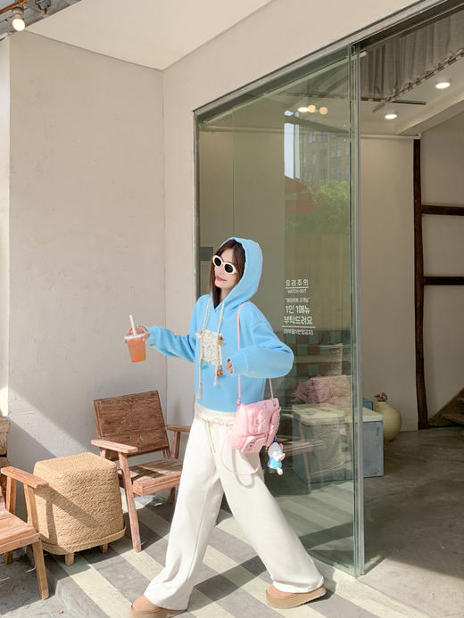 <曾小咸推荐>现货秒杀 ！微信超特价！韩系流苏连帽加绒卫衣 日常189.99 立减100 秒杀89.99！！ 商品图10
