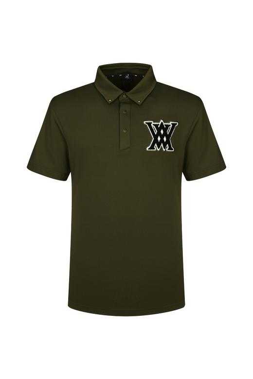 Anew家夏季新款男女同款大LOGO徽章短袖POLO衫来了！弹力面料，吸湿排汗快干！将标志性的大LOGO做成绣花徽章，随意即可穿出潮流感！ 商品图4