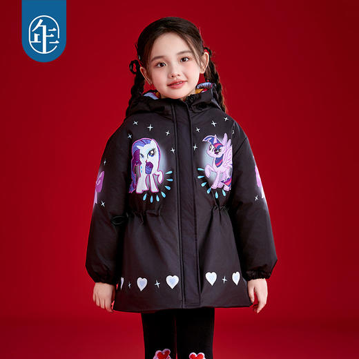 小马宝莉联名年衣童装儿童新年棉服冬季新款女童小马宝莉棉服 商品图1