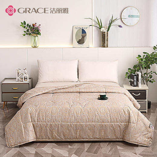 洁丽雅丨臻丝羊毛被 JLY-YHK016 商品图0