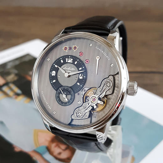 【95新】Glashütte Original 格拉苏蒂1-66-06-04-22-62手动机械机芯动力储备显示42MM（男款）偏心系列精钢111225NJS17 商品图1