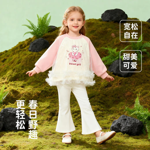 贝贝怡新款春季女童套头长袖卫衣 商品图2