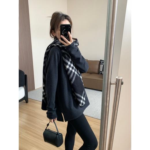 秋冬中长款加厚软糯膨体暖绒松弛感长袖T恤 休闲显瘦秋冬打底 商品图2