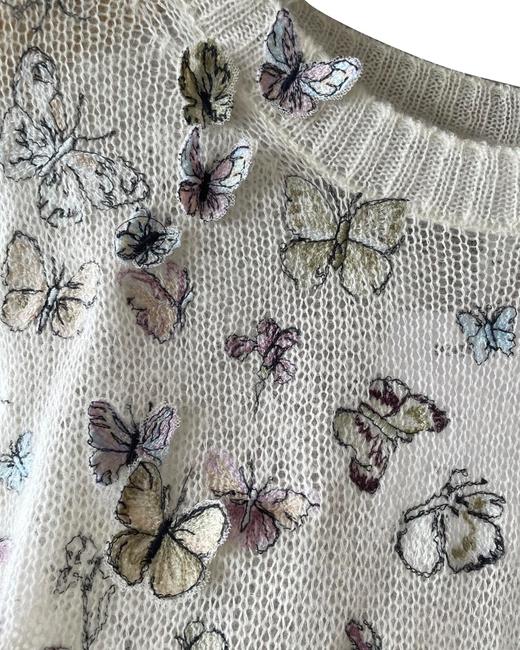 女款立体刺绣蝴蝶针织衫毛衣zh010 商品图2