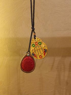 金刚九宫朱砂挂件