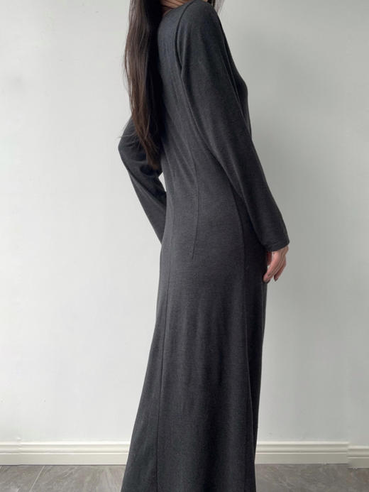 Running Closet｜收腰褶皱连衣裙 [ 深灰 ] 【LCM】 商品图2