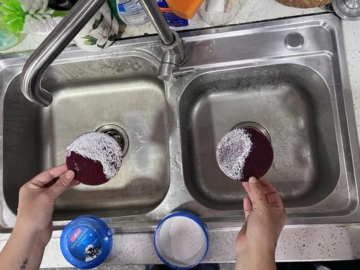 买一送一，另外赠送专业清洁尼龙砂2片！【不锈钢清洁膏】清洁、杀菌、抛光三效合一！天然椰子油，去污不伤手，浴室瓷砖、锅具、餐具都可以清洁，不添加氯，健康无异味！ 商品图4