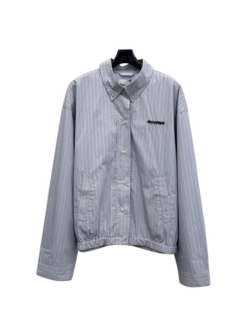 女款条纹刺绣夹克外套 可配套装hu017 商品图0