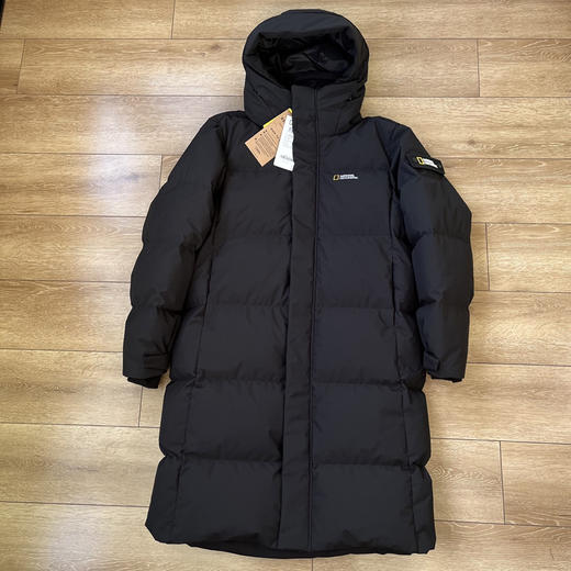 国家地理 正品男士鹅绒超保暖长款羽绒服！正品保真！越南产！吊牌齐全！超级蓬松保暖！行走的鹅绒被子！黑色M L XL XXL（偏大） 商品图0