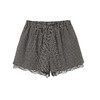 EKOOL衣库 蕾丝花边棉麻高腰短裤女夏季松紧腰宽松百搭显瘦休闲裤 商品缩略图3