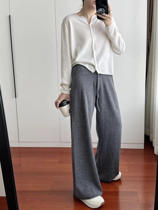 赵丽颖同款【全羊毛无缝一体针织裤】2色可选！100%羊毛，上身又舒适又显瘦~垂坠性质感都超好，闭眼入！无标发货WD 商品图6