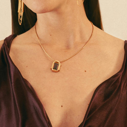 【左小青&王菊同款】Retro Chic意大利复古时尚首饰 宙斯神庙项链 商品图4